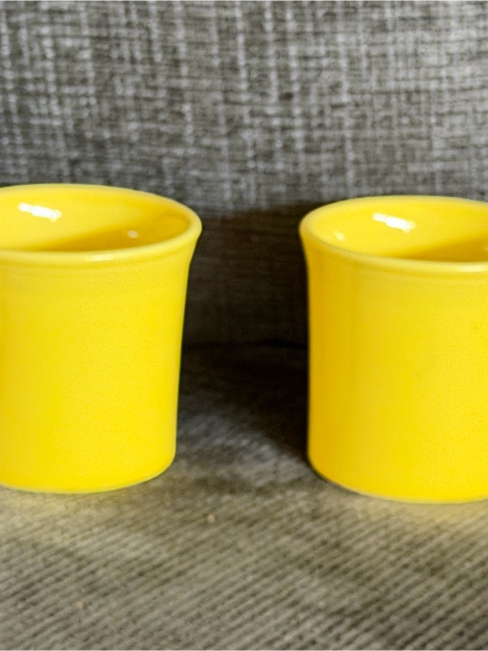 Fiestaware Yellow Ceramic Tumblers - Set of 2